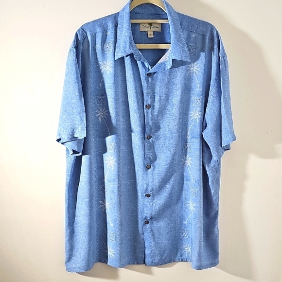Blue Men's Shirt Size XL. Short Sleeve. Button Down - Picture 1 of 7